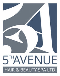 Logo of 5th Avenue Hair & Beauty Spa Ltd with a stylized number '5' in blue and gray.
